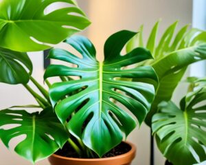 monstera brązowe końcówki liści