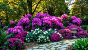 projekt rabaty z rododendronami