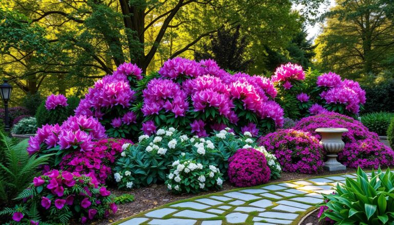 projekt rabaty z rododendronami