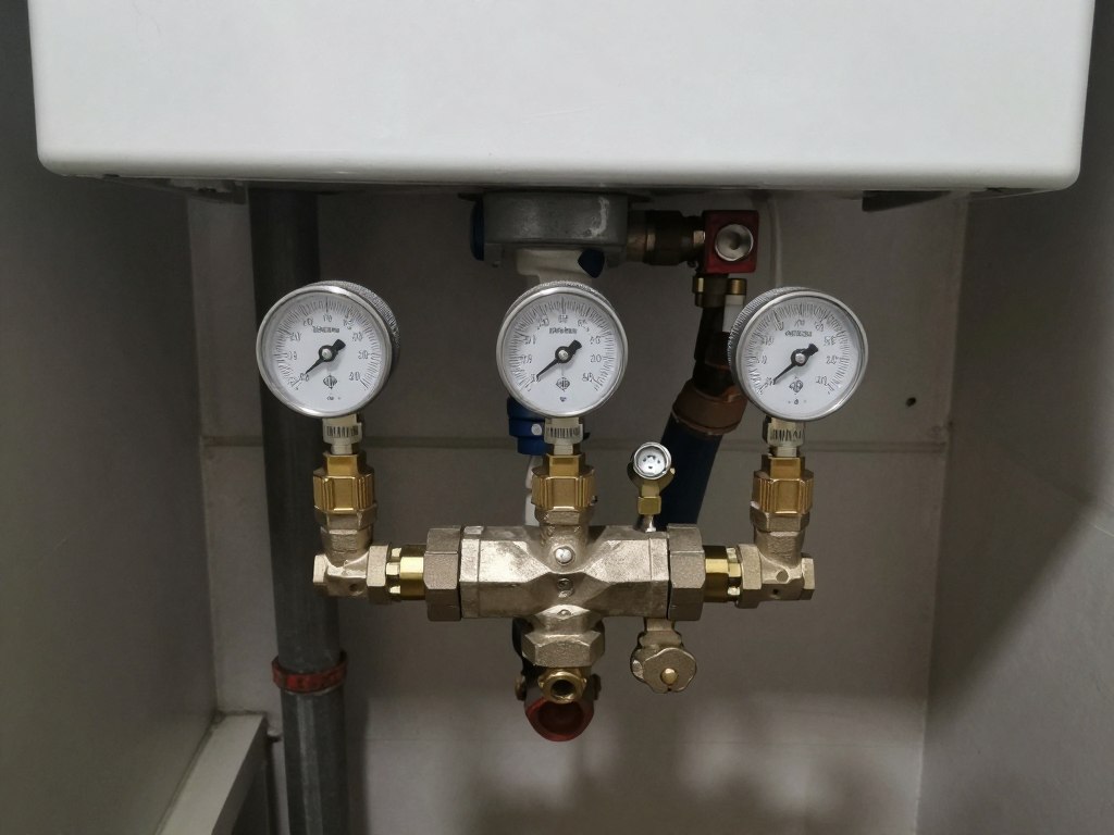 Zaw&oacute;r tr&oacute;jdrożny w instalacji kotła na paliwo stałe