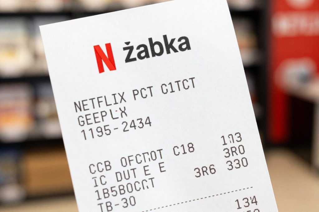 Paragon z Żabki z kodem Netflix w dedykowanej sekcji Paragon z Żabki z kodem Netflix w dedykowanej sekcji