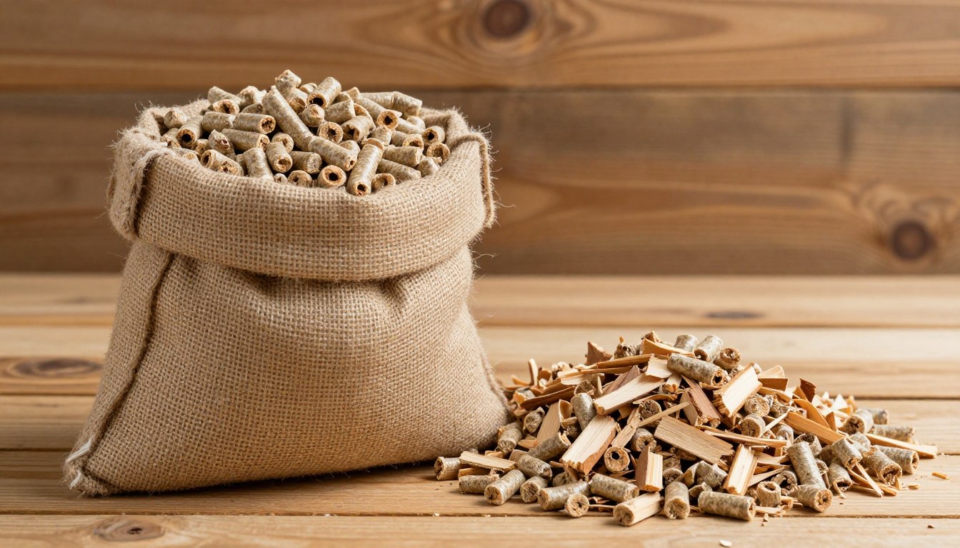Pellet i zrębki drewniane jako paliwo opałowe