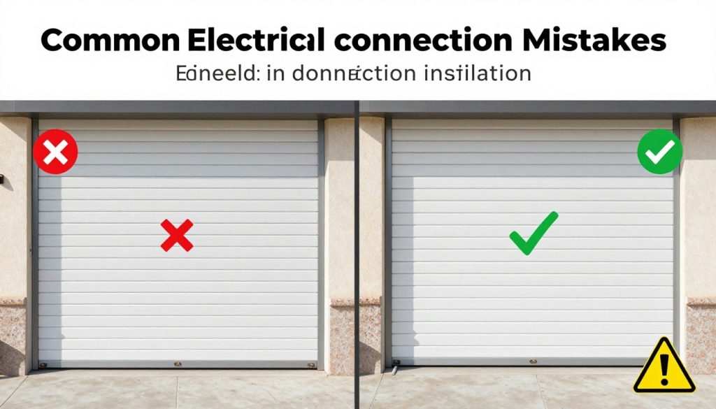 Przykłady nieprawidłowych połączeń elektrycznych w roletach