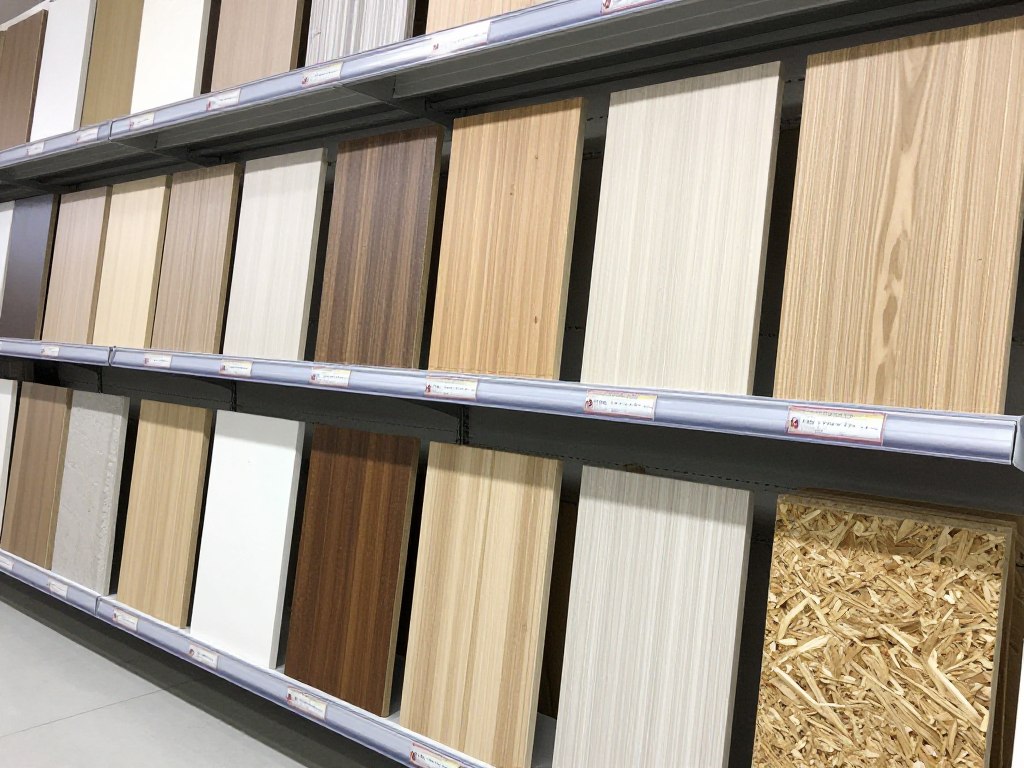 R&oacute;żne rodzaje płyt dostępnych do cięcia w Castoramie - płyty meblowe, MDF, HDF i wi&oacute;rowe