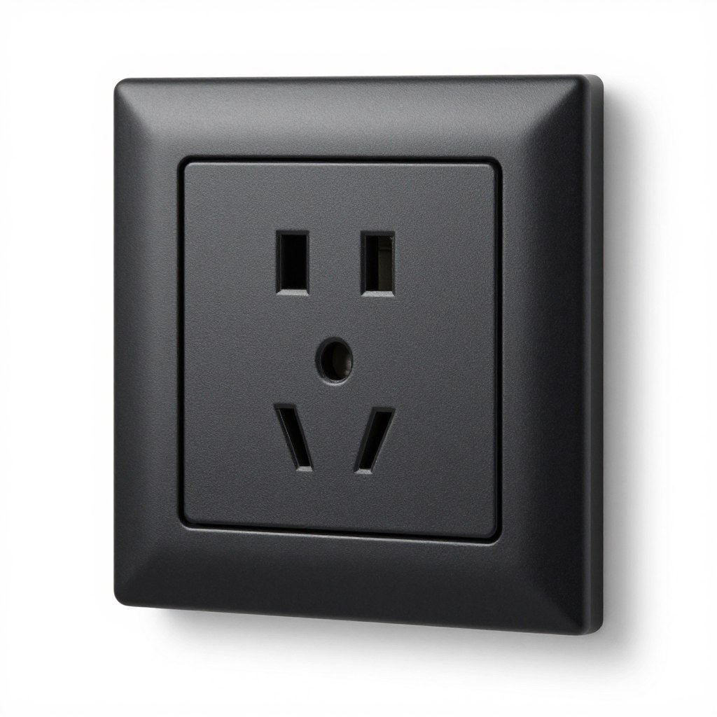 czarne matowe gniazdka elektryczne wysokiej jakości z metalową ramką czarne matowe gniazdka elektryczne wysokiej jakości z metalową ramką