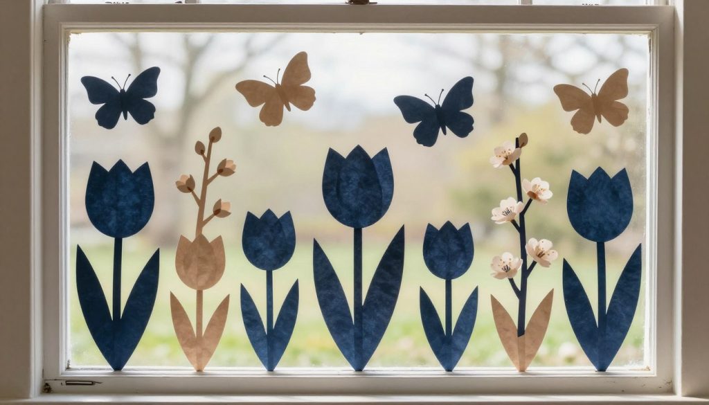 wiosenne motywy ozdoby wielkanocne tulipany motyle