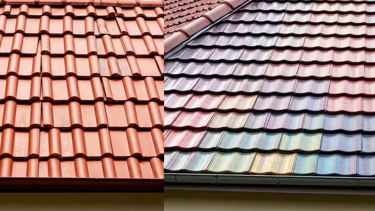 Porównanie dachówki ceramicznej i blachodachówki – dwa rodzaje pokryć dachowych obok siebie