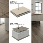 Porównanie paneli winylowych LVT i SPC – struktura, grubość i budowa