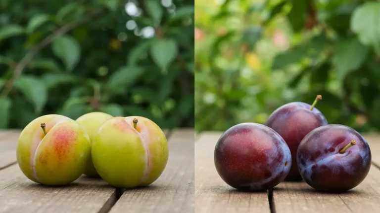 Renkloda – porównanie owocu renklody i śliwki zwyczajnej