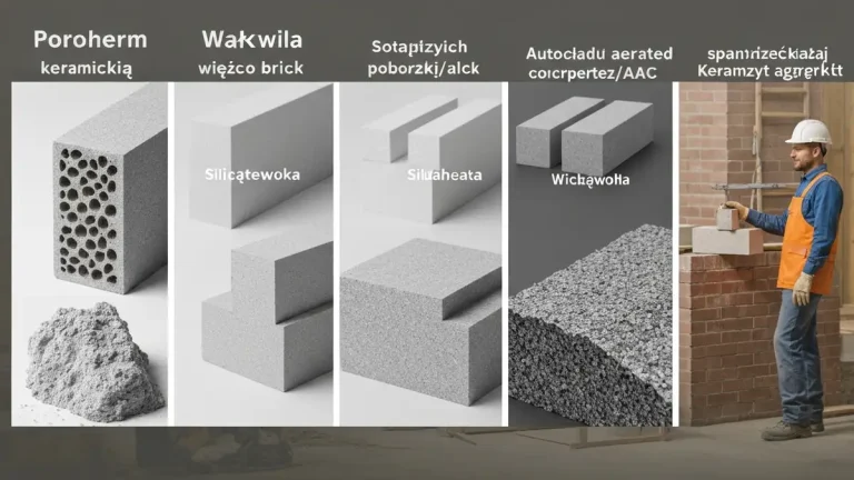 Cztery rodzaje materiałów do ścian nośnych: porotherm, silikaty, beton komórkowy i keramzyt – porównanie w budowie domu